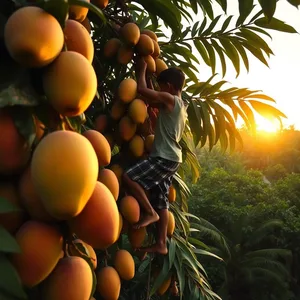 brothers climbing - good morning brother images with morning harvest of mangoes from tree for good morning brother images wallpaper