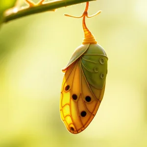 butterfly chrysalis in morning light, transformation - good morning butterfly images, warm good morning butterfly images design greeting card