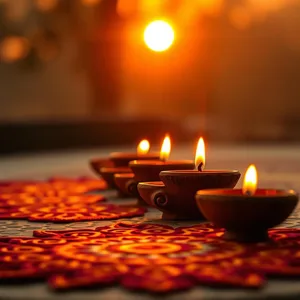 good morning diwali images wallpaper graphic featuring elegant good morning happy diwali images with oil lamps and marigold flowers - HD share