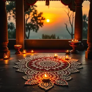 good morning diwali images with earthen diyas and festive golden light - free HD for good morning diwali images download