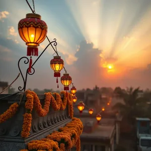 good morning diwali images wallpaper graphic featuring elegant good morning happy diwali images with oil lamps and marigold flowers - HD share