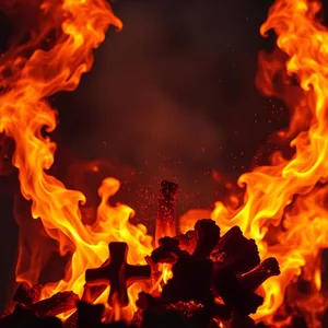 divine transformation - good morning durga images with morning sacred fire with red and gold sparks for good morning durga images greeting