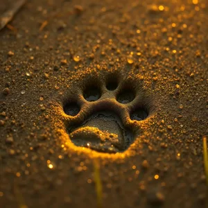 captivating lion's paw print in morning dew — good morning durga images wishes wallpaper