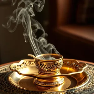 good morning eid images with traditional henna and celebratory sunrise - share free — vibrant good morning eid images greeting