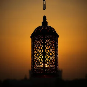 good morning eid images with festive lights and Islamic calligraphy - free HD for good morning eid images download