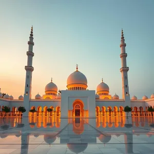 radiant good morning eid images wishes wallpaper: good morning eid ul fitr images with moon star and warm golden light - free download