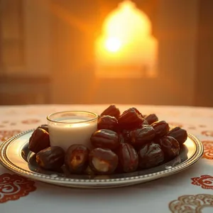 good morning eid images HD pic photo featuring elegant good morning eid mubarak images with golden star and crescent glow - HD share