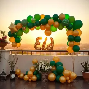 good morning eid images greeting image featuring soothing good morning eid mubarak images with golden star and crescent glow - HD share