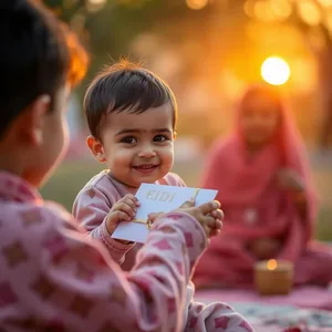 good morning eid images with traditional henna and celebratory sunrise - share free — vibrant good morning eid images download