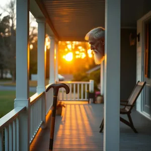 good morning father images HD pic photo featuring elegant good morning father images with golden sunrise and protective morning light - free HD