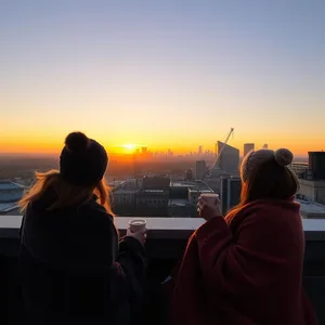 wrapped in blankets with friends watching sunrise from rooftop (hot drinks - good morning friends images) for good morning friends images download