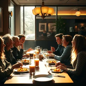 radiant good morning friends images image WhatsApp picture: morning laughter at restaurant breakfast