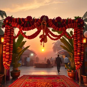 radiant good morning ganesh chaturthi images wishes wallpaper: good morning ganesh chaturthi images with elephant head deity and flowers - free download