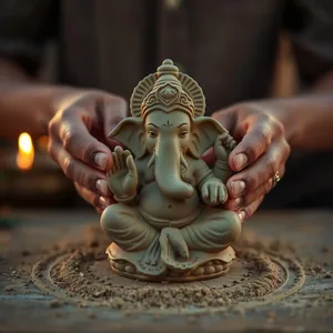 good morning ganesh chaturthi wishes with Om Gan Ganpataye blessings - WhatsApp, uplifting good morning ganesh chaturthi images image WhatsApp picture