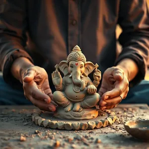 good morning ganesh chaturthi images with Vinayaka and sacred morning light - free HD for good morning ganesh chaturthi images wallpaper