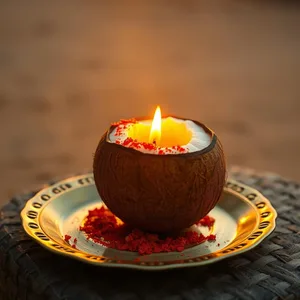 graceful good morning ganesh chaturthi images with Ganesha idol and marigolds at sunrise - free download — good morning ganesh chaturthi images photo art