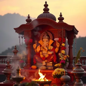 good morning ganesh chaturthi wishes with Om Gan Ganpataye blessings - WhatsApp, warm good morning ganesh chaturthi images photo art