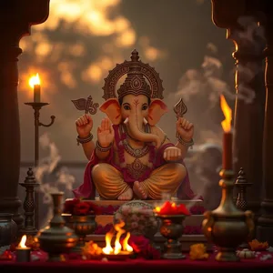 good morning ganesh chaturthi images with Vinayaka and sacred morning light - free HD for good morning ganesh chaturthi images greeting