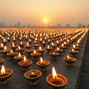 good morning god images with peaceful prayer setting and divine aura - free share