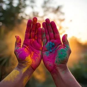 good morning holi images with pichkari water colors and warm spring light - free HD for good morning holi images greeting