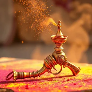 good morning holi images HD pic photo featuring elegant good morning happy holi images with vibrant color splash and sunrise - HD share