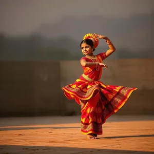 traditional Odia Gotipua dance pose, morning art - good morning images in odia, warm good morning images odia photo art
