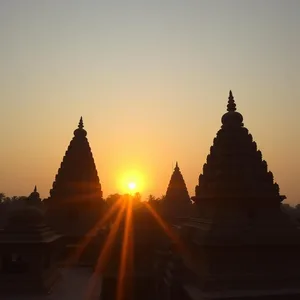 stunning good morning images odia photo art: sunrise over ancient Bhubaneswar temples