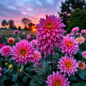 good morning flower images with colorful tulips and garden scenery - HD share