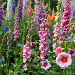 good morning images with flowers and blooming sunflowers in golden light - free