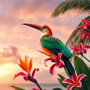 good morning images with flowers and vibrant marigolds in morning sunshine - download