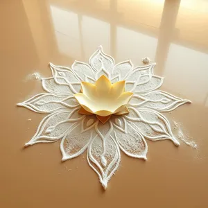 radiant good morning lakshmi images image WhatsApp picture: morning rangoli of lotus and conch in white powder