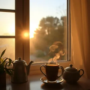 graceful good morning mother images with warm sunrise and rose flowers for mom - free download — good morning mother images photo art