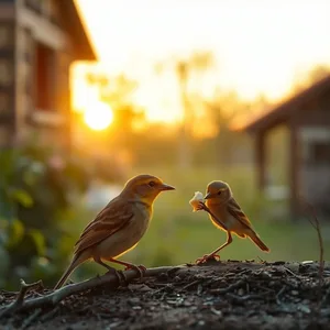 good morning images for mother with sunrise garden and family warmth - share free — lovely good morning mother images HD pic