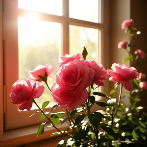 captivating good morning mother images with warm sunrise and rose flowers for mom - free download — good morning mother images image WhatsApp picture