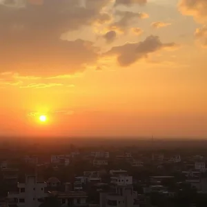 graceful good morning navratri images with maa durga and golden temple sunrise - free download — good morning navratri images photo art