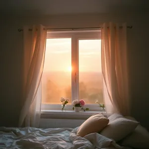 stunning good morning sister images photo art: sunrise over girls' bedroom