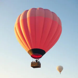 sunrise hot air balloon in pink and rose tones - good morning sister images for good morning sister images HD pic