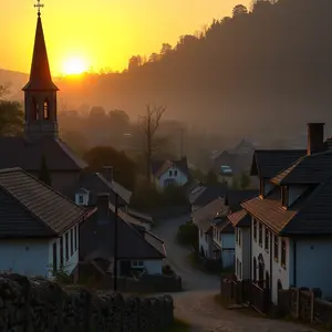 good morning sunday images with blessed sunday wishes and church bells - free wallpaper