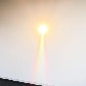 rainbow spectrum on white wall - good morning sunshine images with morning sun through crystal prism — vibrant good morning sunshine images greeting