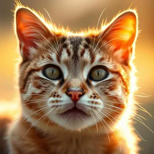 happy warm pet morning - good morning sunshine images with morning golden light on cat or dog face — lovely good morning sunshine images HD pic