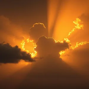 graceful brilliant sunrise after storm - good morning sunshine images — good morning sunshine images design greeting card