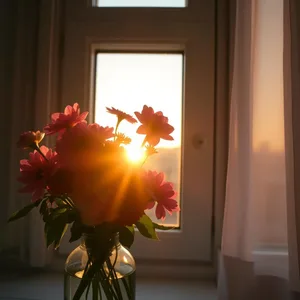 good morning my wife wishes with pink flowers and warm morning love - WhatsApp for good morning wife images greeting