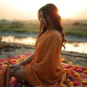 good morning images for wife with golden morning and romantic garden - free download for good morning wife images greeting