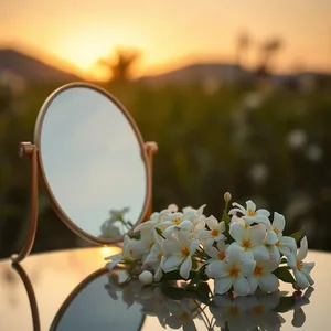 radiant good morning wife images wishes wallpaper: good morning wife wishes with sunrise and soft pink floral warmth - share free
