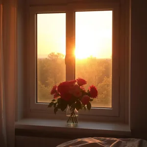 good morning wife images wallpaper graphic featuring elegant good morning wife wishes with sunrise and soft pink floral warmth - share free